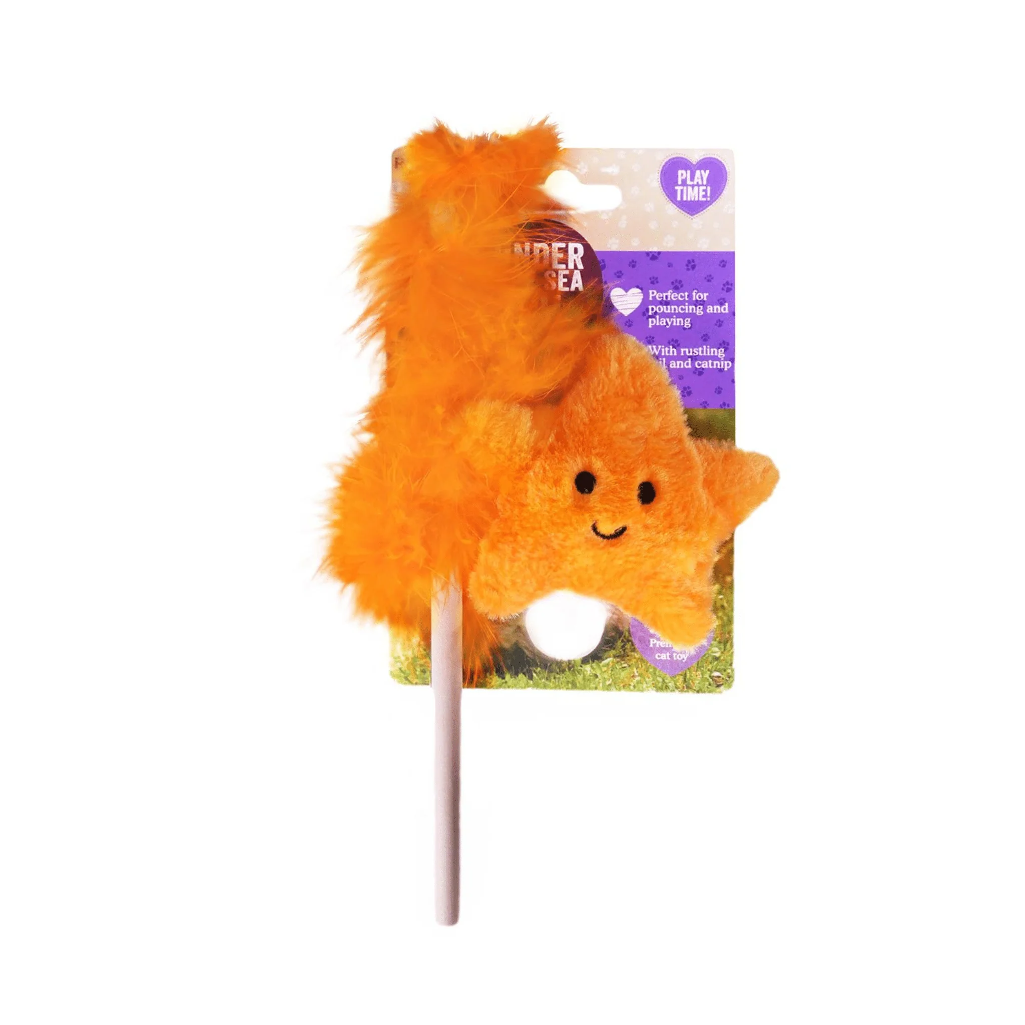 Rosewood Under the Sea Starfish Cat Teaser Toy