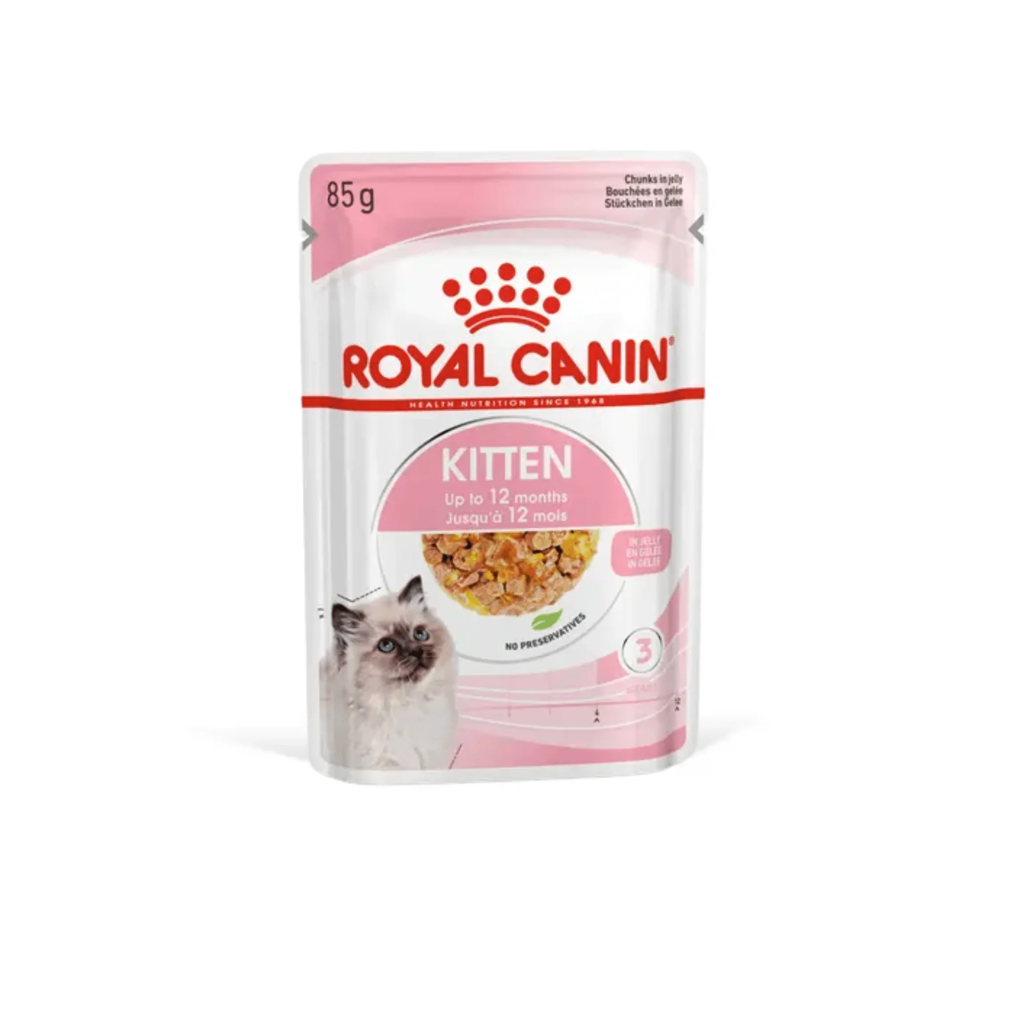 ROYAL CANIN® Kitten Chunks in Jelly 12x 85g (4Pack)