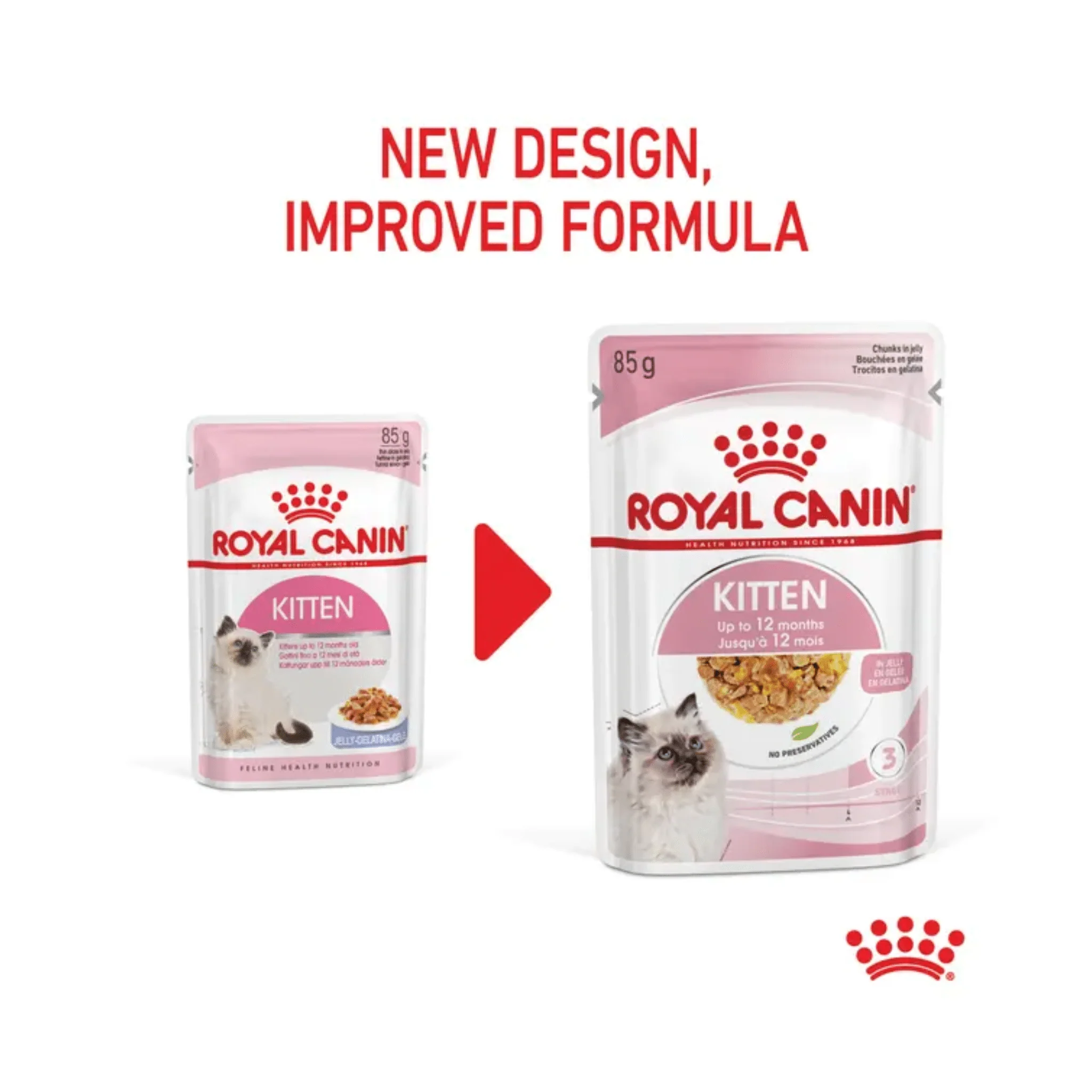 ROYAL CANIN® Kitten Chunks in Jelly 12x 85g (4Pack) - Image 2