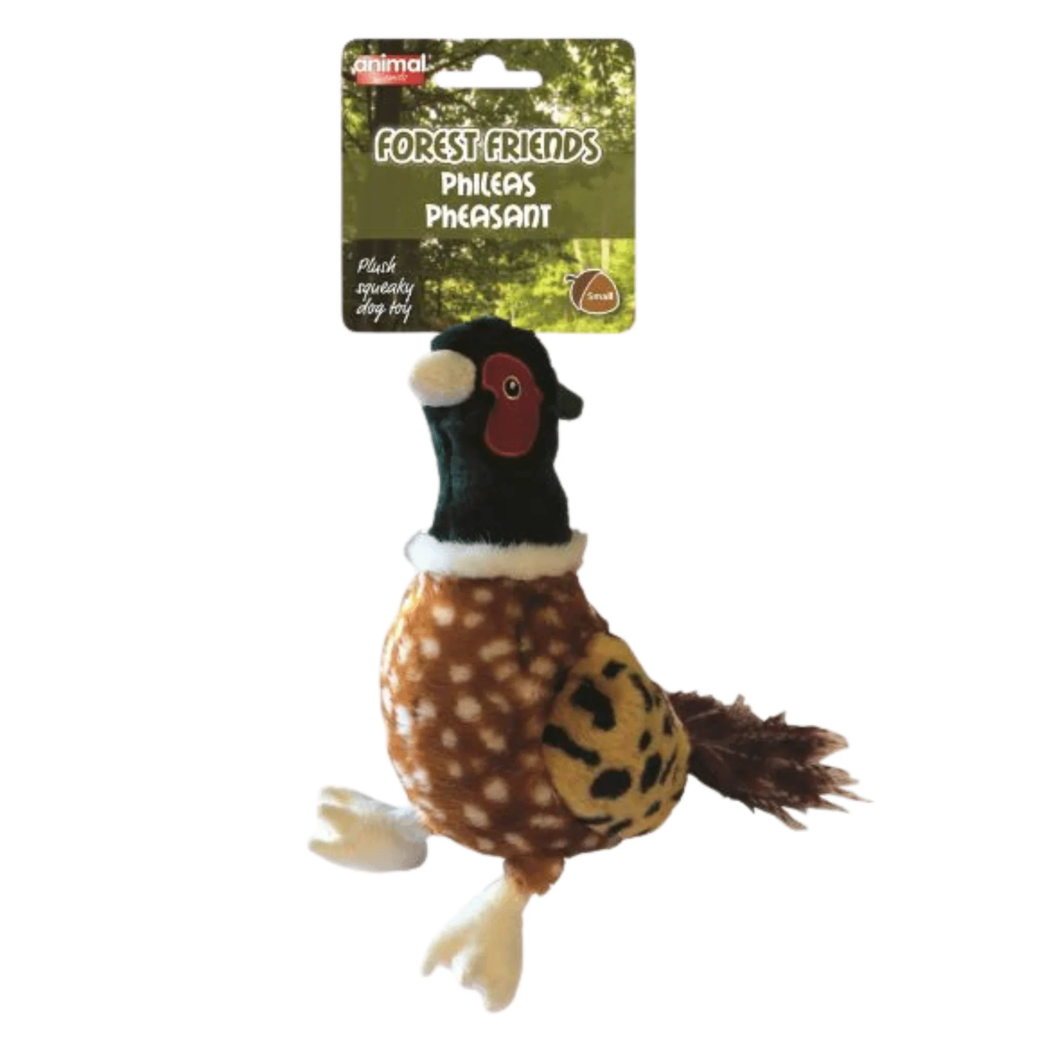 Phileas Pheasant Plush Dog Toy