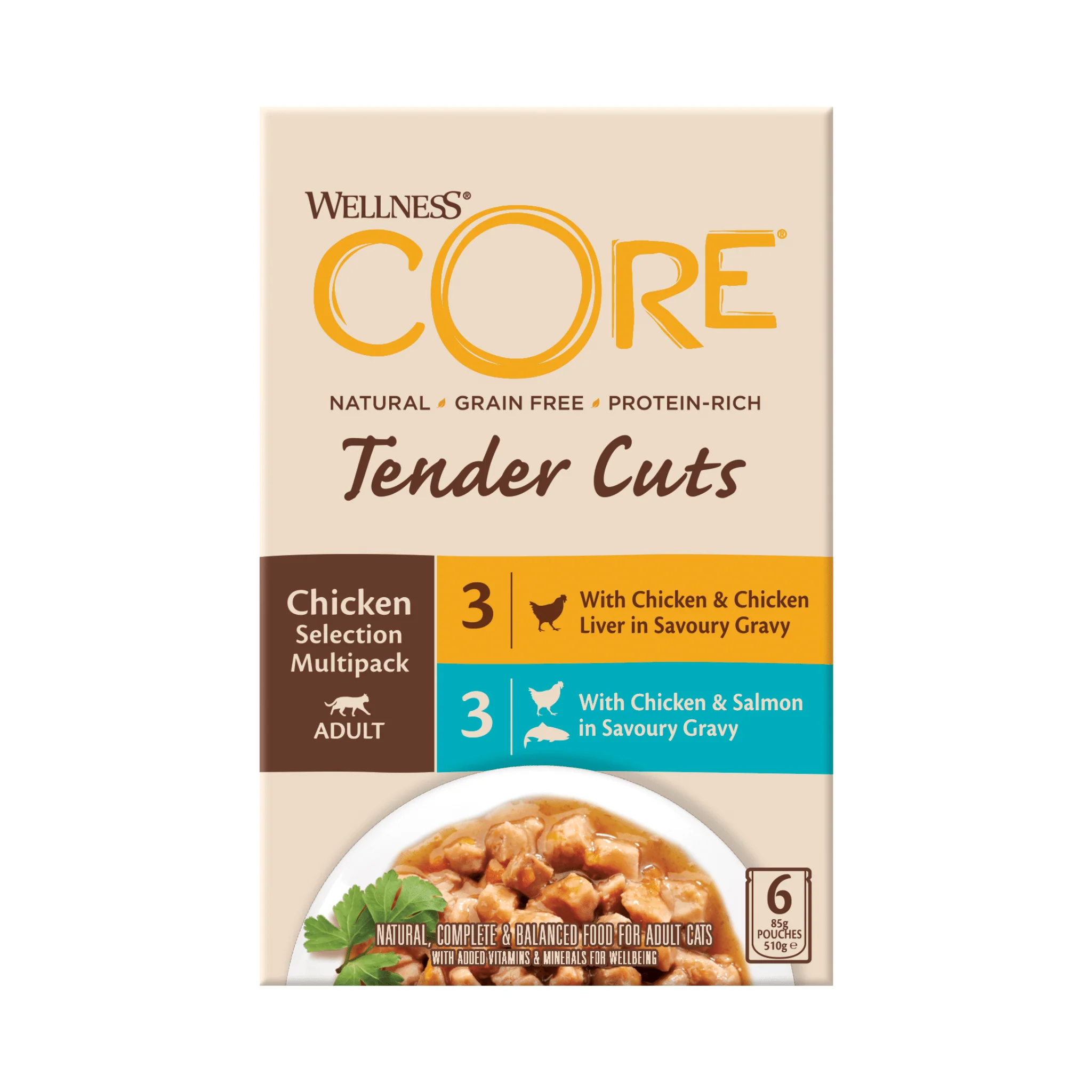 Wellness CORE Cat Tender Cuts Chicken Multipack