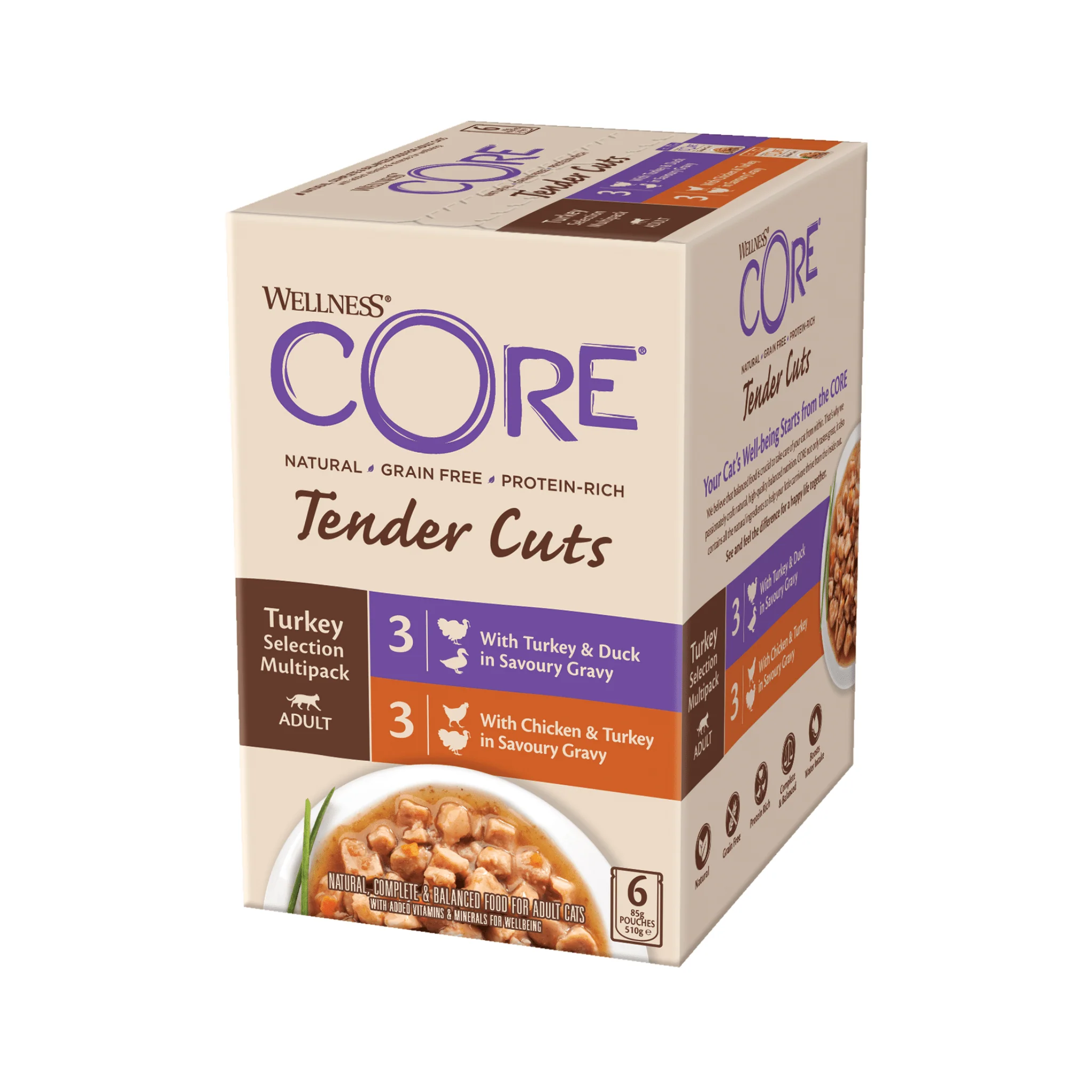 Wellness CORE Cat Tender Cuts Turkey Multipack - Image 2